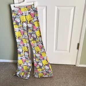 Hello Kitty Patterned Flare Pants